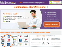 Tablet Screenshot of interfinance.com